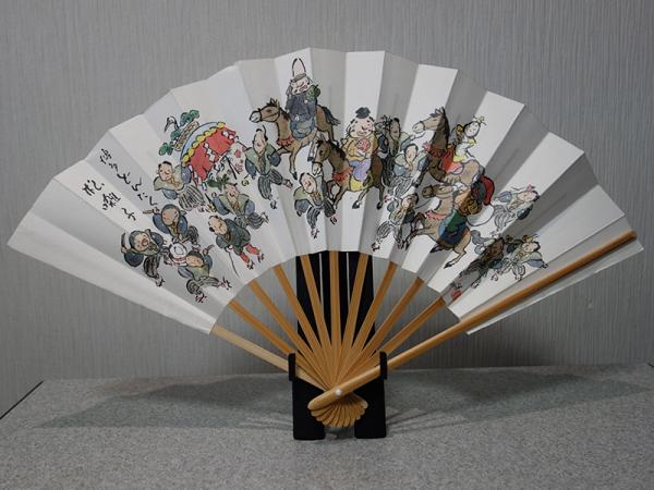 博多献上 扇子 黄«【紳士用】博多 献上扇子|博多扇子のごとう