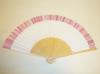 婦人用 博多献上 扇子　パステルピンク（名入れ可）:表の柄